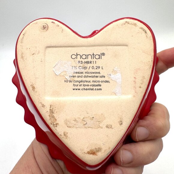 Chantal Heart Shaped Scalloped Baking Molds 1 1/4 Cup Three pieces - Picture 2 of 10